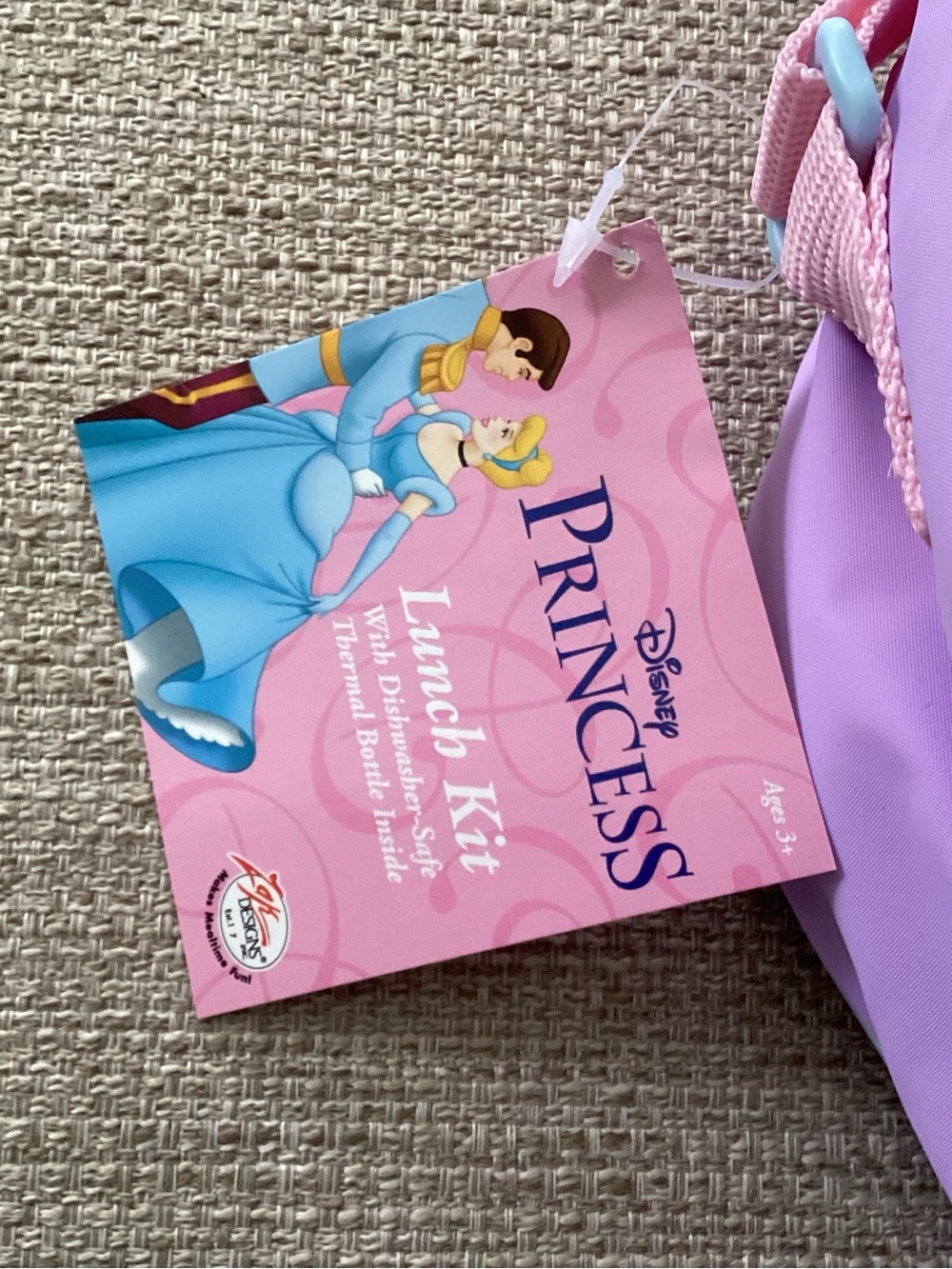 Vintage Disney Princess Jasmine Snow White Insulated Lunch Kit Thermos - Picture 2 of 14